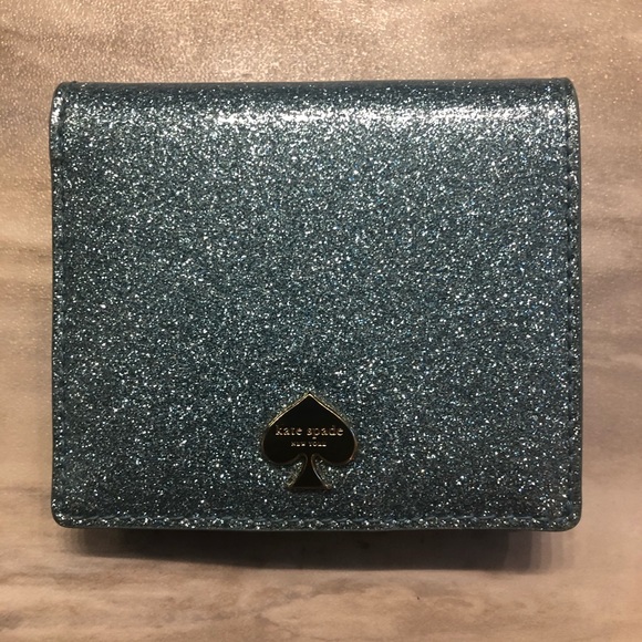kate spade Handbags - Kate Spade ♠️ blue glitter wallet